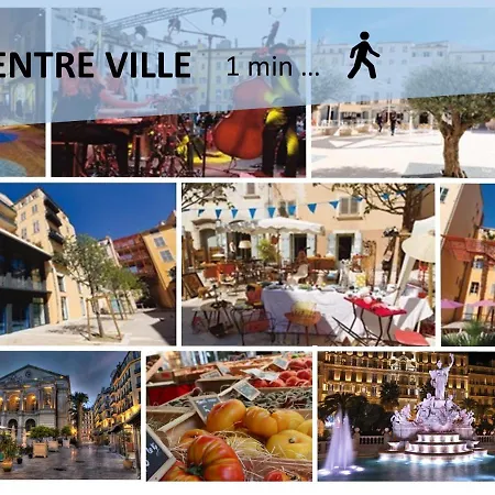 Toe.location*grand T1 Bis*hyper Centre Et Port